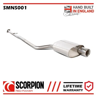 Scarico SMNS001 Scorpion adatto a BMW Mini Cooper S R50 01-06 posteriore gatto non risonante - Immagine 1 di 4