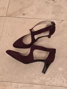 Zapatos de salón para mujer LIFESTRIDE con tiras Borgoña Gallery talla 11 - Imagen 1 de 12