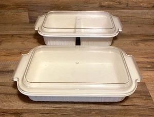 CASSEROLE RECTANGULAIRE 7 X 11 CAOUTCHOUCS ET CASSEROLES ET COUVERCLES DIVISÉS RUBBERMAID MICRO-ONDES 2 QT - Photo 1/8