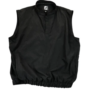 FootJoy Herren Weste Jacke Large Ärmellos Quartez Zip Golf Activewear Schwarz - Bild 1 von 10