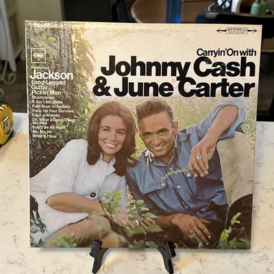 Johnny Cash & June Carter LP – Carryin’ On CS 9528 Stereo 1967 Original VG+ - Image 1 of 4