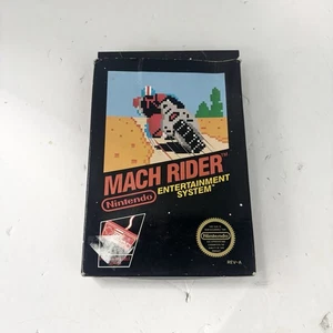 Mach Rider Nintendo NES Caja Negra / Sin Juego / Solo Caja / Coleccionable / Raro - Imagen 1 de 6