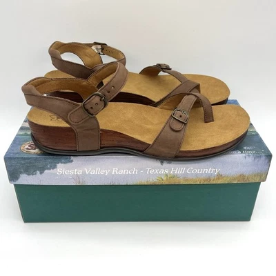 SAS Women’s Pampa Toe Loop Sandal Slingback Chocolate Brown Size 11 Medium Width - Image 1 of 4