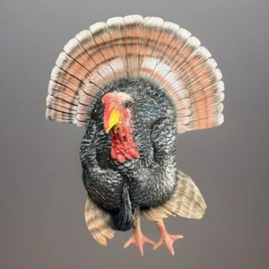 Vintage 2002 Rubber 3D Magnets Tom Turkey Refrigerator Fridge Hunting Realistic - Picture 1 of 5