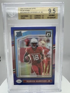 Donruss Optic Rated Rookie 2024 azul Hyper Marvin Harrison Jr #276 BGS 9,5+ DORADO - Imagen 1 de 4