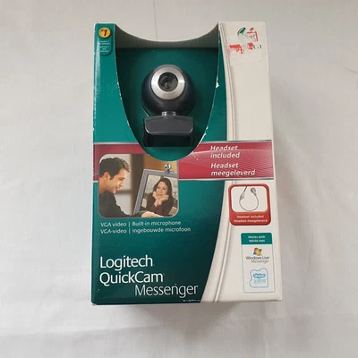 Logitech Quickcam Messenger USB Webcam with Headset – New Sealed Box - Image 1 of 4