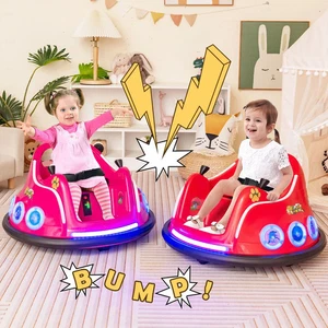 Neu! 12V Elektrisches Aufsitzauto Kinder 360° drehbar Spielzeug Kleinkinder Babys - Rosa - Bild 1 von 10