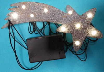 Stella cometa per presepe a pila cm 18 circa Rossi Rosa 86232 incandescenza