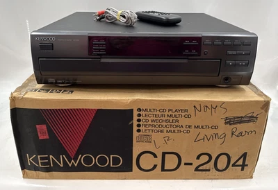 Kenwood CD-204 Compact Disc Stereo 5-CD Carousel Changer w/ Remote  GC-6202 - Image 1 of 4
