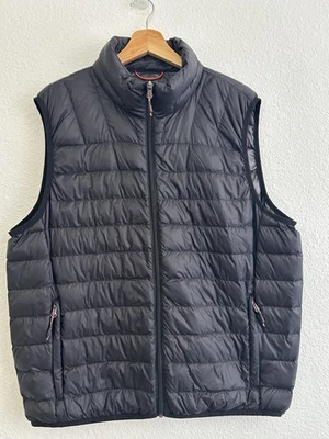 HAWKE & CO. Performance Size L Black Puffer Vest LIGHTWEIGHT DOWN/POLYESTER - Image 1 of 4