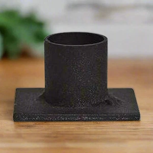 Primitive/Country Simple Metal Taper Candle Holder - Picture 1 of 3