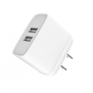 Jaym, Cargador de red doble USB-A de 12 W y 2,4 A con enchufe estadounidense - Imagen 1 de 4