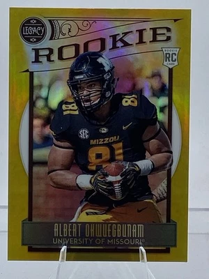 2020 Legacy Albert Okwuegbunam RC Premium Edition Gold /25 #178 Missouri - Image 1 of 3