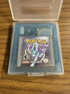 Pokemon Crystal Version (Nintendo Game Boy Color, 2001) Authentic Tested W/ Case - Picture 1 of 15
