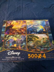 Thomas kinkade Disney Four Puzzle Set - Picture 1 of 5