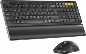 Protoarc Wireless Keyboard and Mouse, KM60 Full-Size Bluetooth Keyboard and Mous - Picture 1 of 8