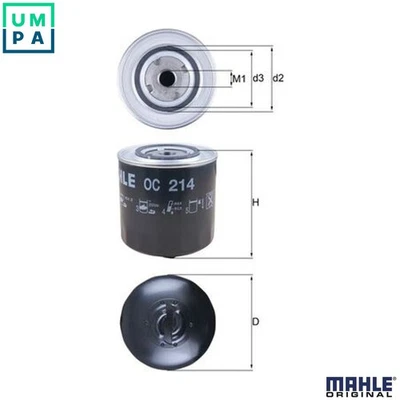 OIL FILTER OC 214 FOR VW CARAVELLE/EUROVAN/IV/Bus/TRANSPORTER/Mk AUDI 100 A6 100 - Image 1 of 4