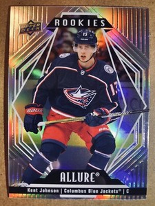 2022-23 Upper Deck Allure Hockey Rookies Kent Johnson #144 Blue Jackets