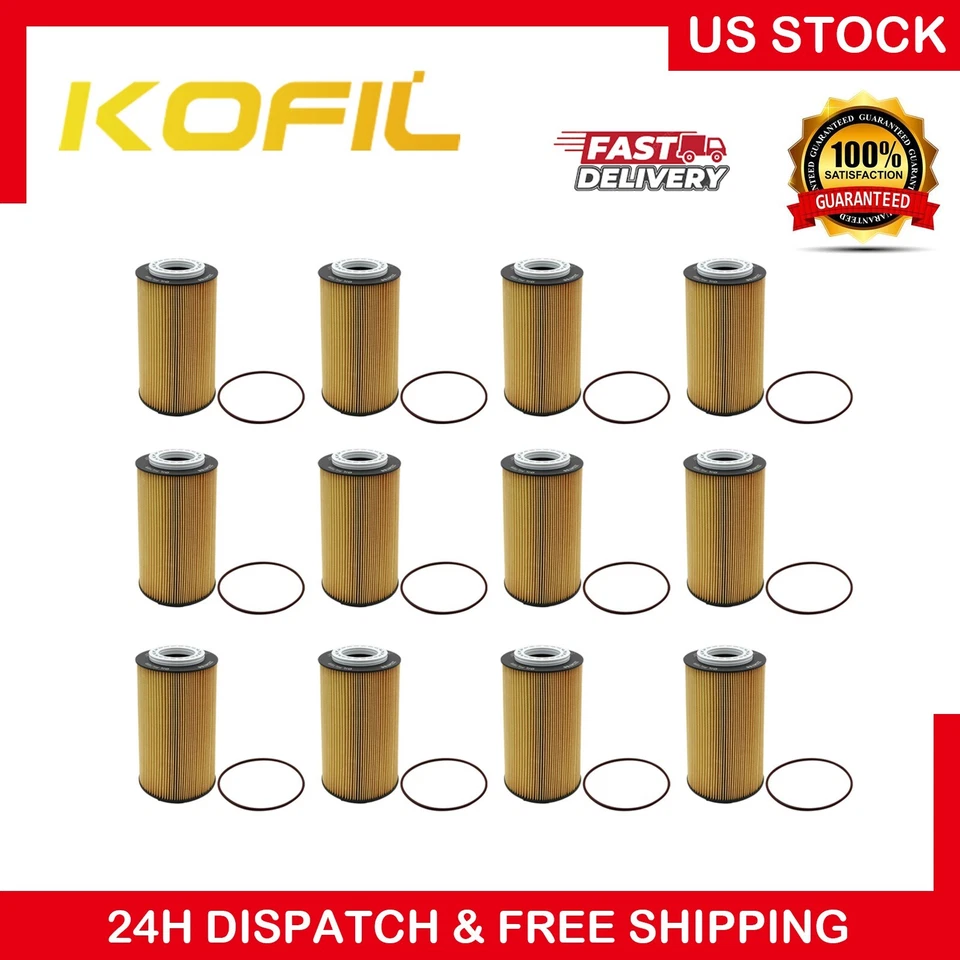 《12Pcs》Oil Filter For PETERBILT 567 579 587 Truck PACCAR MX13 2234788 2234788PE - Изображение 1 из 4