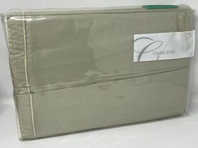 Charisma Western King  Bedskirt Bed Skirt $225 NIP Bellefleur Mist Supima cotton - Image 1 of 3