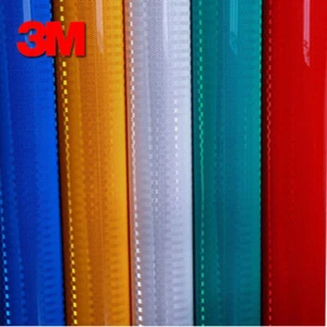 3M HIGH INTENSITY PRISMATIC REFLECTIVE SHEETING BY THE YARD 30" X 1YD - Picture 1 of 3