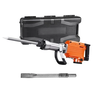Demolition Jack Hammer Concrete Breaker 2200W Electric Hammer 2 Chisel Bits - Picture 1 of 11