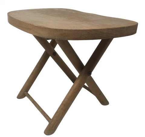 Nevco Wooden Fold & Carry Stool Made in Yugoslavia Cover