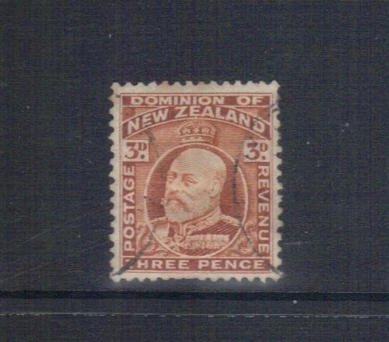 NEW ZEALAND  3D KING EDWARD  PERF 14 X 13.5 USED SG $260.00 CAT - Image 1 of 1