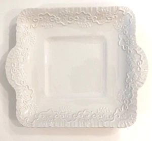 RALPH LAUREN "CLAIRE" ALMOST SQ. CAKE PLATE - Picture 1 of 3