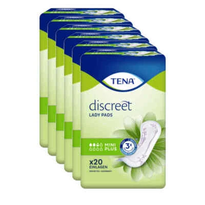 TENA Lady Discreet Mini Plus - 6 x 20 Stk. = 120 Stk.