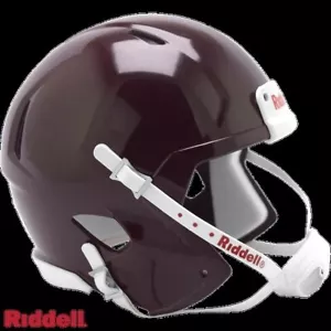 Gloss Maroon Riddell Speed Blank Mini Football Helm Set - Bild 1 von 16