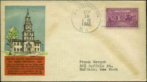 US 2nd DAY #798 Planty #55 Gundel  Cachet Washington, DC  - Picture 1 of 1