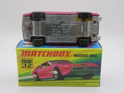 Matchbox Superfast No.32 Maserati Bora - Rare UNPAINTED BASE - vnMint/Boxed - Image 1 of 4