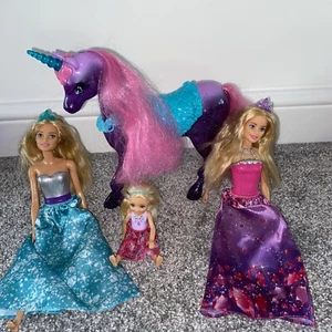Barbie Dreamtopia Unicorn And Dolls, Excellent Condition - Picture 1 of 5