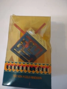 Vintage 1991 Oskar's Cube Brain Teaser Puzzle - Crystal Lines ~ New In Box ~  B2 - Picture 1 of 7