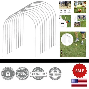 10 PCS Durable Steel Croquet Wickets Replacement Hoops for Family Games - Picture 1 of 9