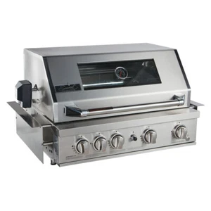Smart 4 Burner Built-In Gas BBQ in S/Steel with Rear Rotisserie Burner (401WB-W) - Picture 1 of 11