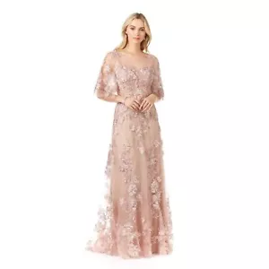 NWT Lara Cape Sleeve Lace Modest Gown - size 14 - Picture 1 of 8