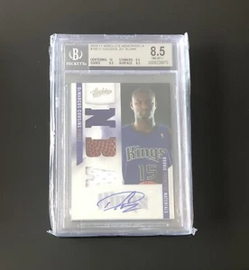 2010-11 Absolute DEMARCUS COUSINS #155 RC Rookie 3 Patch Auto SP/499 BGS 8.5/10 - Picture 1 of 2