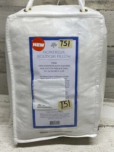 Matouk Montreux One Boudoir Pillow Firm Density 12x16” New - Picture 1 of 3