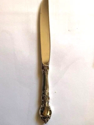 СОВРЕМЕННЫЙ ПОЛЫЙ НОЖ LUNT ИЗ СТЕРЛИНГОВОГО СЕРЕБРА 925 ПРОБЫ BELVEDERE - Изображение 1 из 4