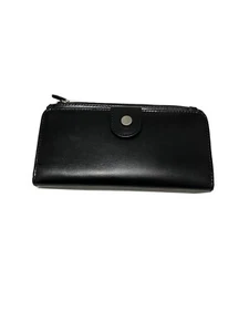Mundi Women Slim Clutch W/Tab Leather Wallet Black 7847 - Picture 1 of 4