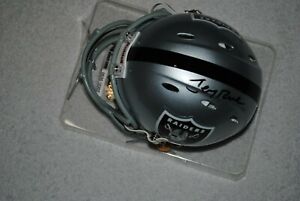 Jerry Rice signed Oakland Raiders Ridden Authentic Mini Helmet- 