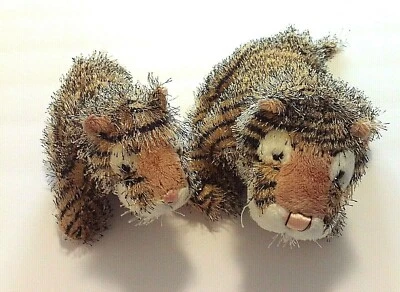 Peluche de tigre 2 Webkinz TODO 9 PULGADAS HM032 y LILKINZ HS032 7 PULGADAS. sin códigos  Foto 1 de 4