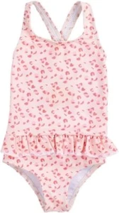 Swim Essentials UV Badeanzug, für Mädchen altrosa Leoparden Muster 146/152 - Bild 1 von 12