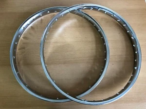 2 x Felge Chrom Piaggio Vespa Ciao 1,2 x 17 Zoll 36 Loch Mofa Moped Italcerchio - Bild 1 von 8