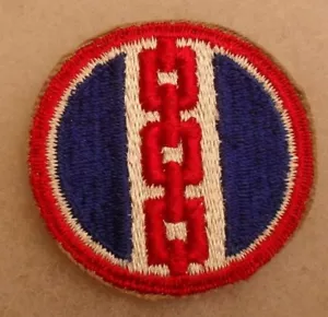 1950'S ORIGINAL 301ST LOG COMMAND PATCH COTTON CUT EDGE - Bild 1 von 2