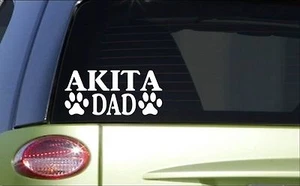 Calcomanía de pegatina Akita *H771* 8 pulgadas japonés akita inu collar correa perro de pelea - Imagen 1 de 1