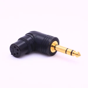 World's Only Angled 4 Pin Balance XLR (female) to 1/4" (6.35mm) male Adapter - Picture 1 of 11