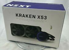 NZXT Kraken X53 240mm RL-KRX53-01 AIO RGB CPU液体クーラー、120mmファンBグレード